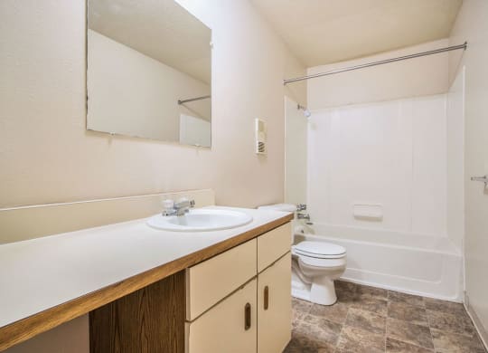 Bathroom With Bathtub at Seville Apartments, Kalamazoo, MI