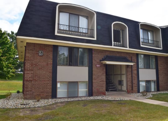 exterior building view at Seville Apartments, Michigan