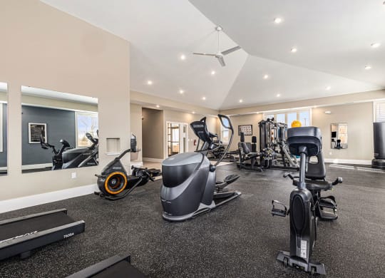 24/7 Fitness Center with Wi Fi at Signature Pointe Apartment Homes in Athens, AL