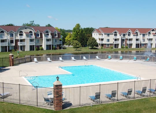 Sundeck with Gorgeous Views  at South Bridge Apartments, Fort Wayne