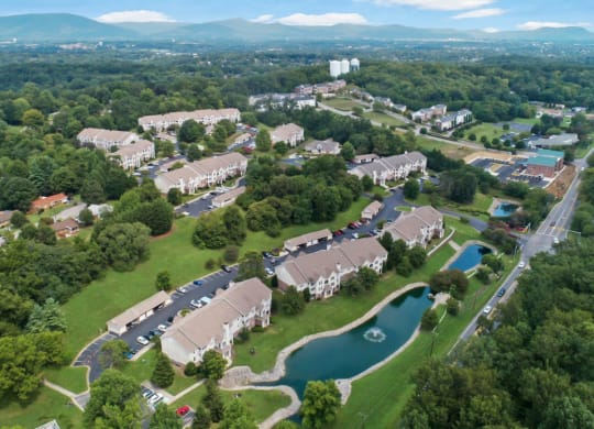 Aerial View Of The Community at Sunscape Apartments, Virginia, 24018