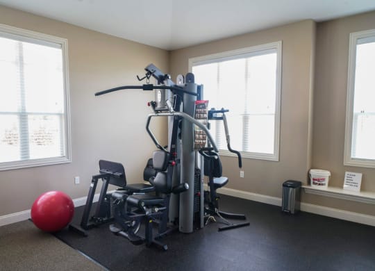 24 Hour Fitness Center with Wi Fi at Stoney Pointe Apartment Homes, Wichita, Kansas