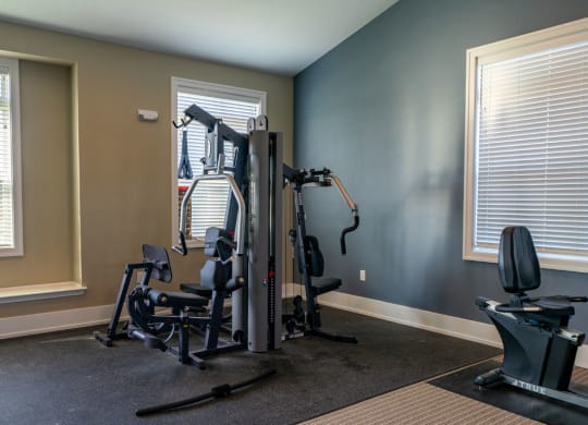 Modern Fitness Center at Strathmore Apartment Homes, West Des Moines, IA, 50266