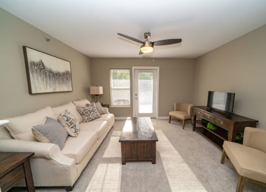 Classic Living Room Design at Strathmore Apartment Homes, West Des Moines, 50266