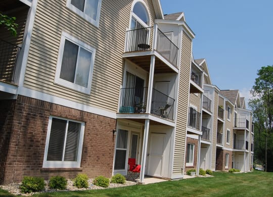 Private Patio or Balcony at Tall Oaks Apartment Homes, Kalamazoo, MI, 49009