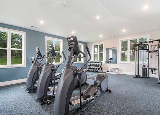 24 hour fitness center with Wi-Fi at The Crossings Apartments, Michigan, 49508