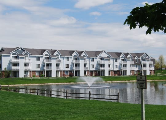 Scenic Pond Views at The Crossings Apartments, Grand Rapids