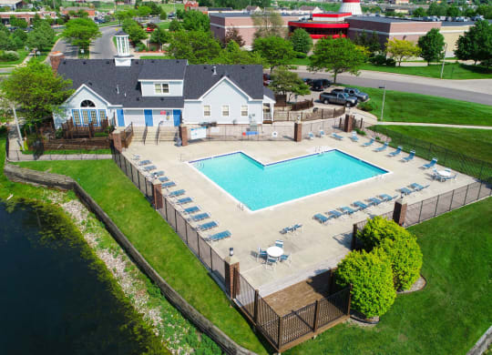 Resort Inspired Pool at The Crossings Apartments, Grand Rapids, MI, 49508