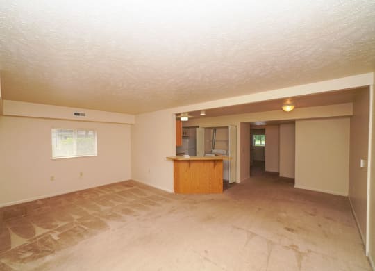 Oversized Living Room at The Highlands Apartments in Elkhart, IN