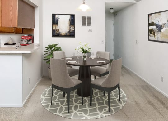 Third Floor Dining Petunia at The Springs Apartment Homes, Novi, MI 48377