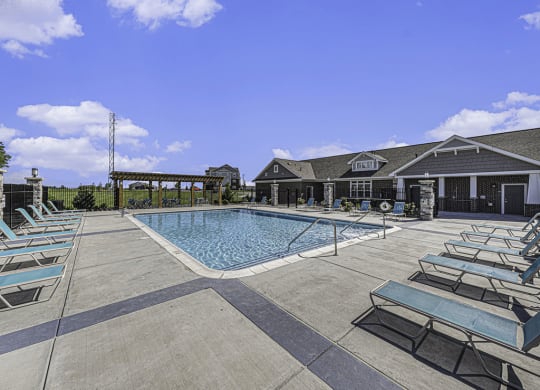 Outdoor Pool with Wi Fi at Trade Winds Apartment Homes in Elkhorn, NE