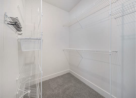 spacious closet in the bedroom at Trade Winds Apartment Homes, Elkhorn, NE