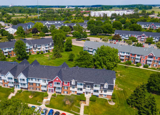 Park Like Grounds at Trappers Cove Apartments, Lansing, Michigan