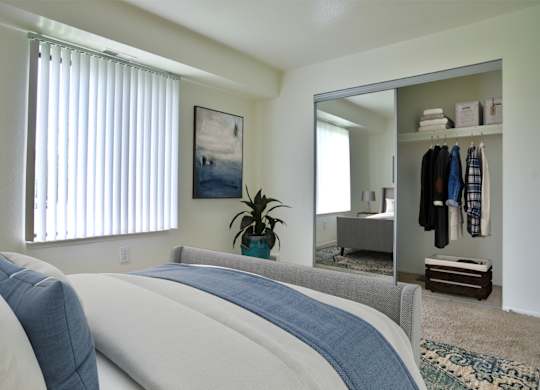 Model Bedroom Buckingham Layout at Windsor Place Apartments, Michigan