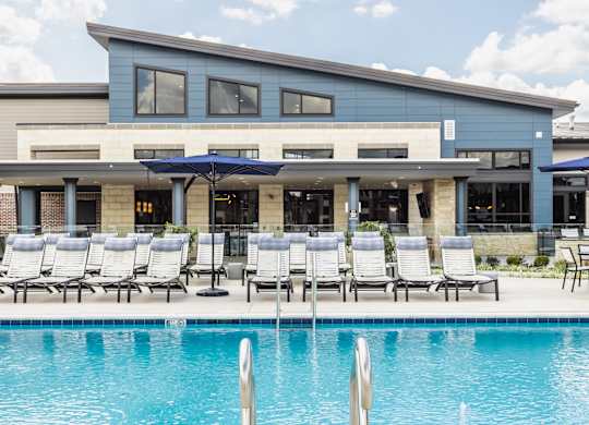 Swimming Pool With Relaxing Sundecks at Upper Vue Flats, Dublin, OH, Ohio, 43016