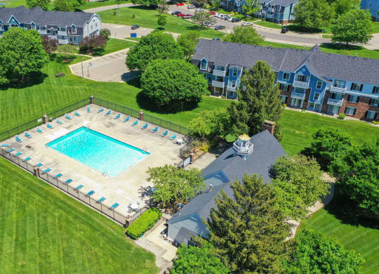 Large, Crystal Clear Swimming Pool at Walnut Trail Apartments, Portage, MI