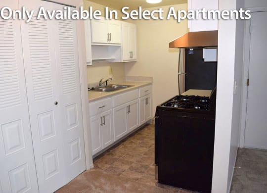 New Shaker Style Kitchen Cabinets at Walnut Trail Apartments, Michigan 49002
