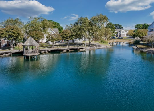 Lake near the apartments at WaterFront Apartments, Virginia Beach, VA, 23453