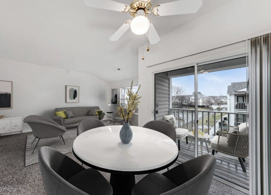 Spacious Living Room With Private Balcony at WaterFront Apartments, Virginia Beach, VA, Virginia, 23453