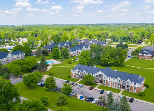 Beautiful Aerial Views at Waverly Park Apartments, Lansing