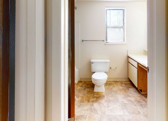 end style bathroom with a window