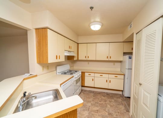 Spacious One Bedroom Kitchen at Windmill Lakes Apartments, Holland, 49424