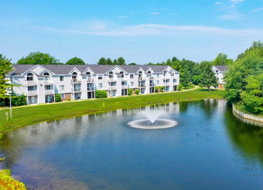 Scenic Pond Views at Windmill Lakes Apartment Homes in Holland, MI