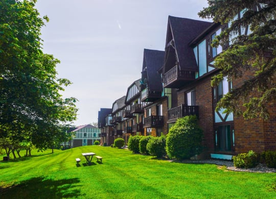 Lush Green Lawns at Wingate Apartments, Michigan