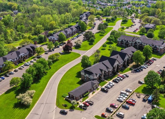Aerial View Of The Community at Wingate Apartments, Kentwood, MI