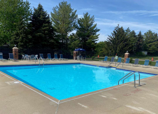 Relaxing Swimming Pool with Wi Fi at Wood Creek Apartments, Kenosha, WI