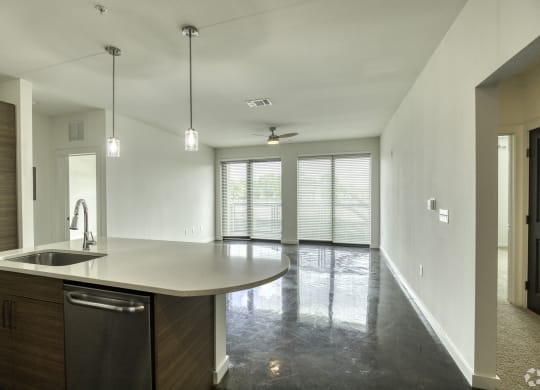 Kitchen and Living Room