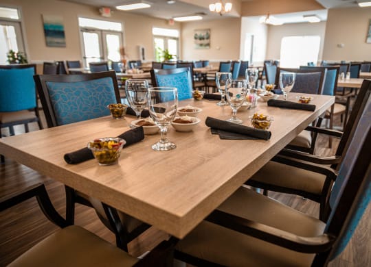 Dining Room at The Dorchester & Manor, Pineville, NC, 28134