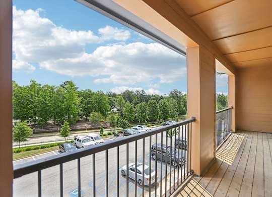 A large balcony