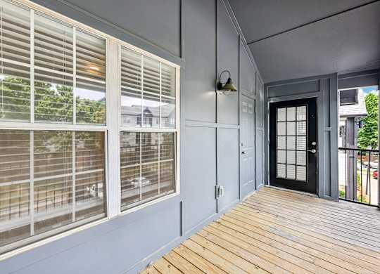 A spacious balcony