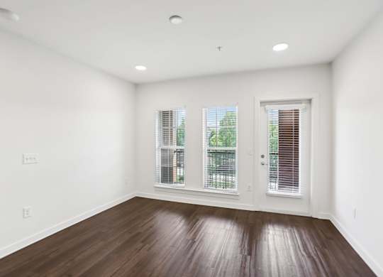Living room with two windows