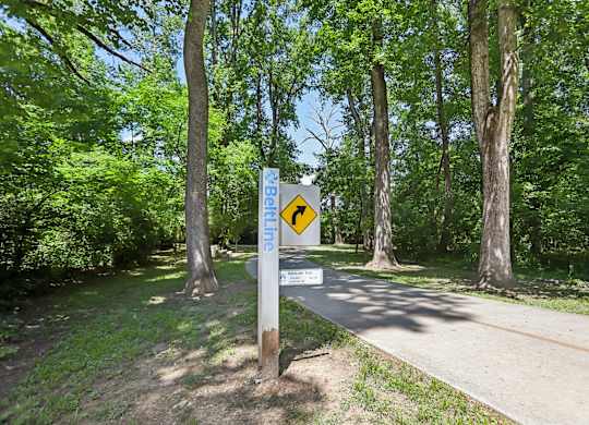 The Beltline: a tree-lied pathway.