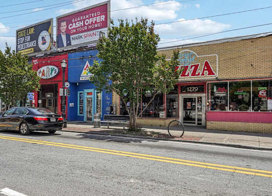 East Atlanta Village: Marys, The Copy Center, & Pizza shop