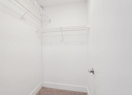 Closet with shelving