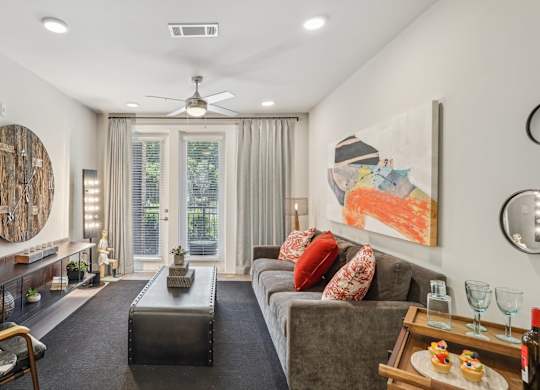 A spacious living room