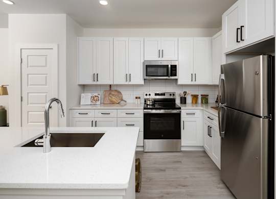 kitchen with dedicated pantry storage