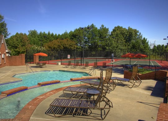 Luxury Apartments in Lawrenceville| Wesley St. Claire Apartments | Relaxing Pool