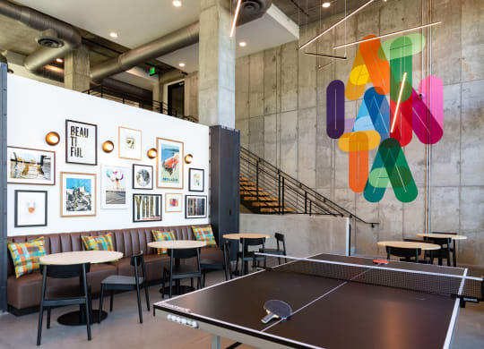 Clubroom with Ping Pong