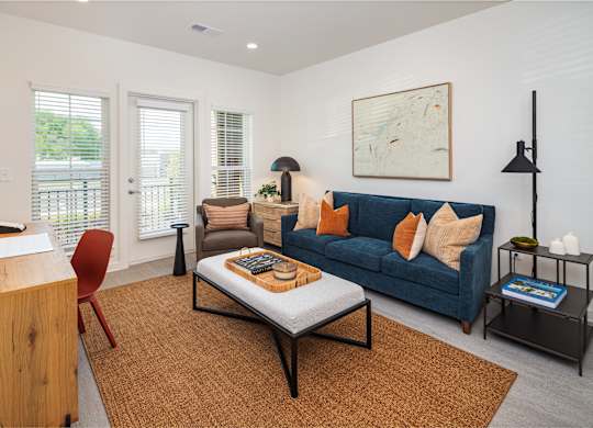 Living Room with Patio Access
