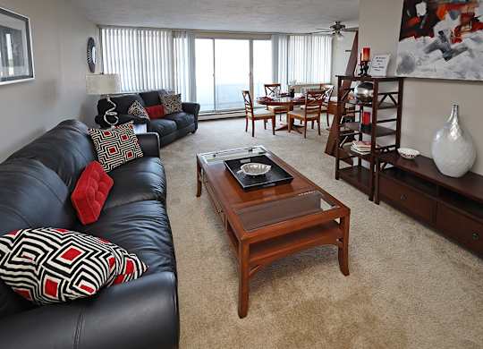 Model Suite Living Room at Gates Mills Place, Mayfield Heights, OH, 44124