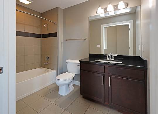 Model Suite at The Residences at Hanna in Cleveland OH - 2nd Bathroom