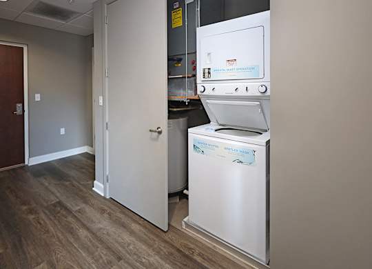 Model Suite at The Residences at Hanna in Cleveland OH - Laundry.