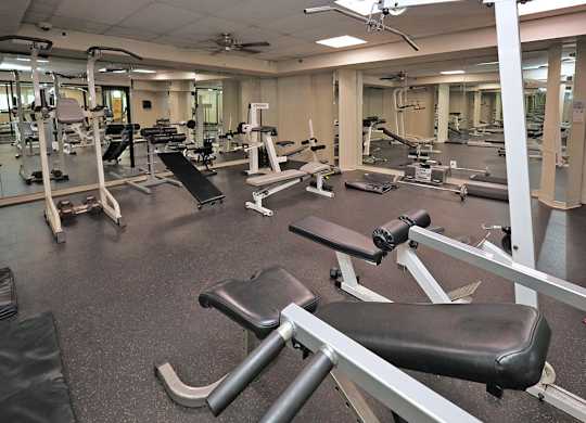 Fitness Center in the West Building at Gates Mills Place, Mayfield Heights, OH, 44124