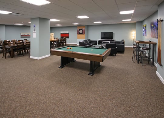 Community Room area at Residences at 1717, Cleveland, 44114