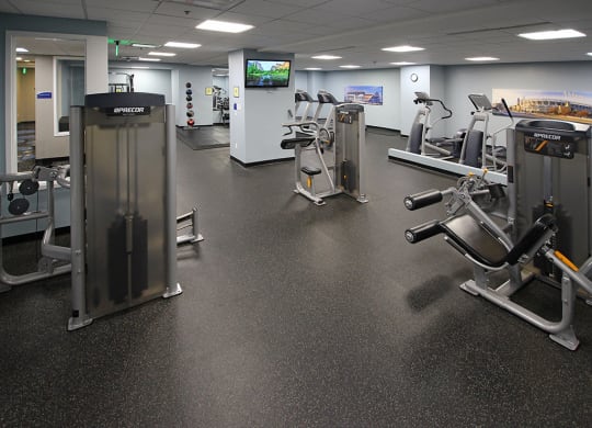 Fitness Center equipment at Residences at 1717, Cleveland, OH