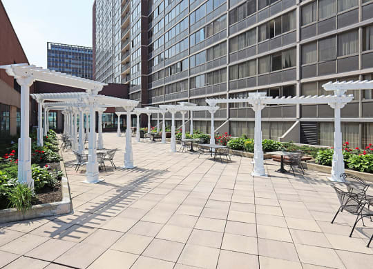 Outdoor Patio at Reserve Square in Cleveland OH.